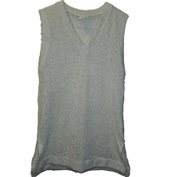 Simple Suzanne Betro white cream fluffy vest Size M - Picture 5 of 9